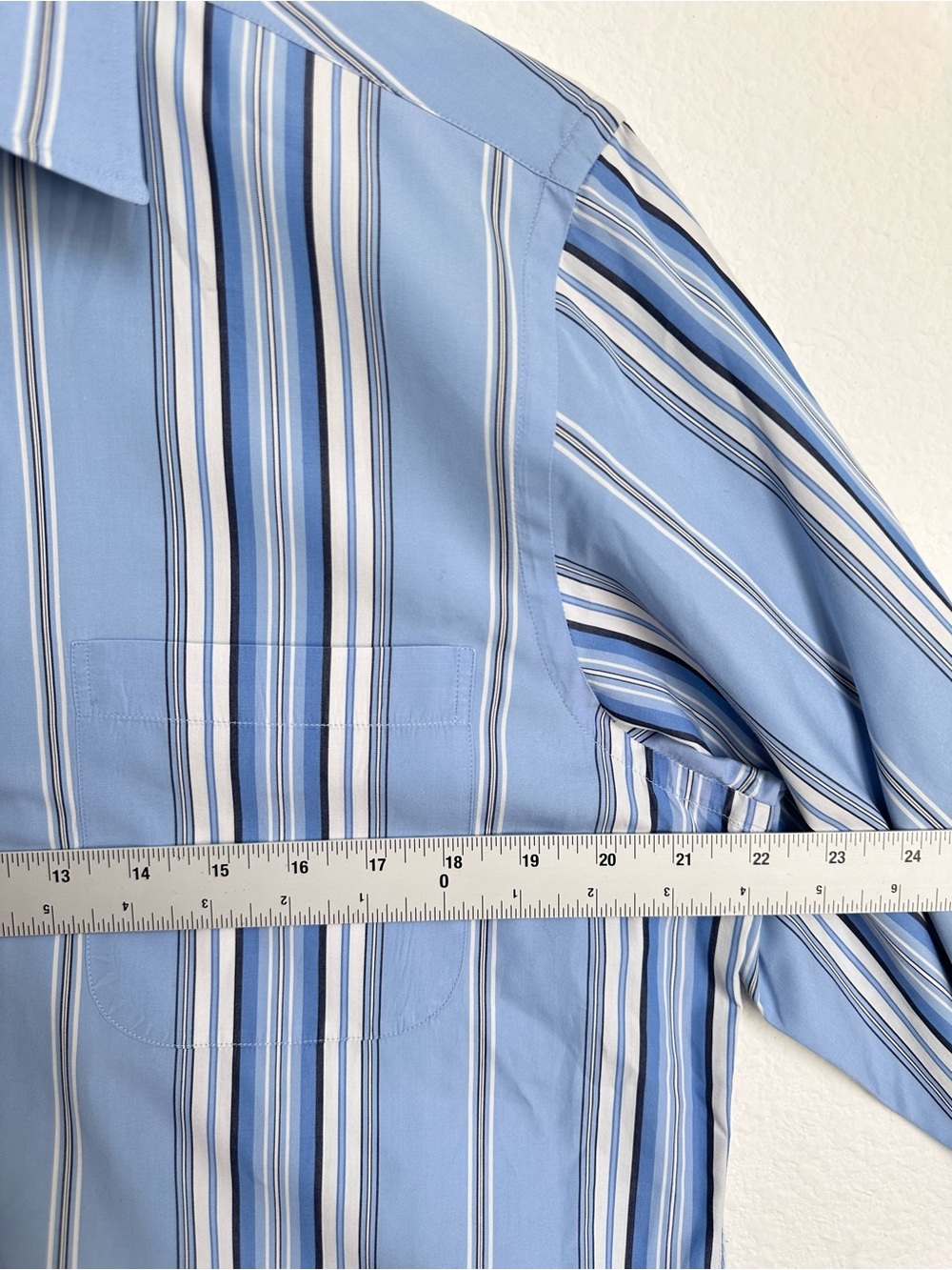 RALPH LAUREN Purple Label Men's Striped Button‎ Down cotton Shirt Size Medium - Picture 11 of 17